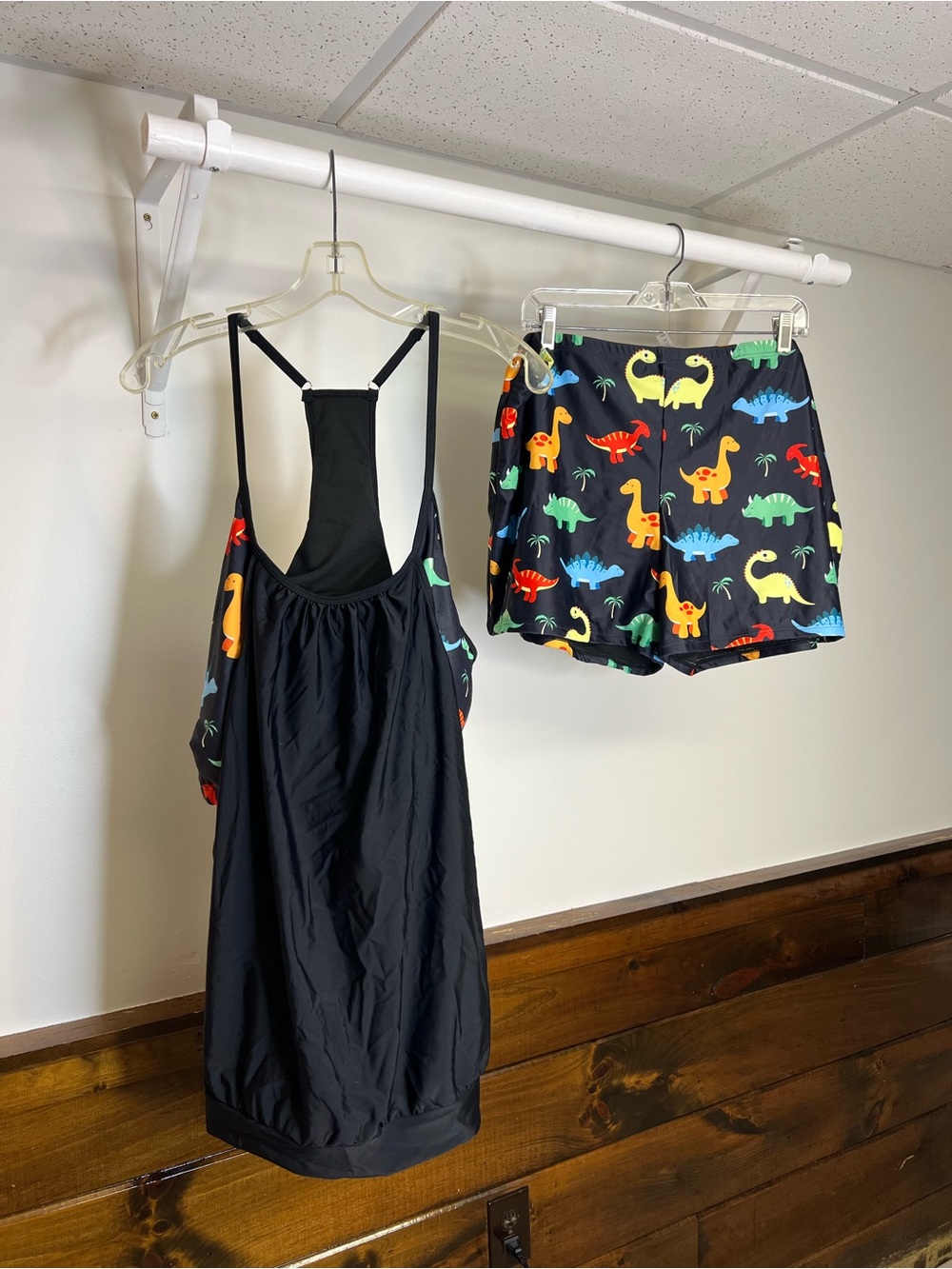 NWT Holipick Dinosaur Print Swimsuit with Modest Top and Boyshort Bottoms-‎ 26W
